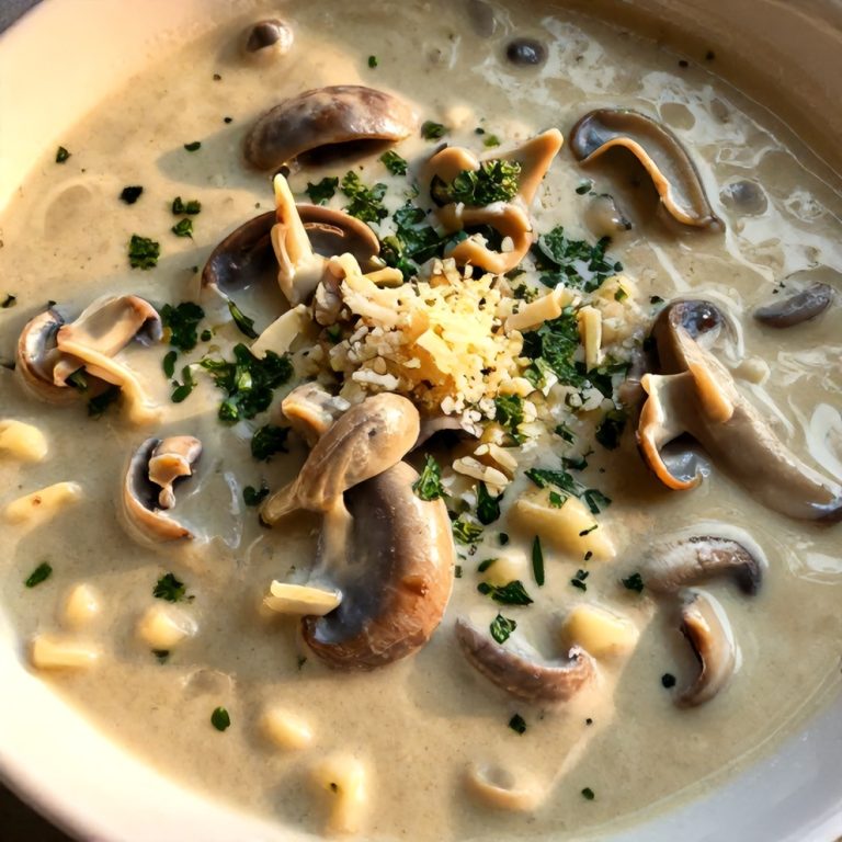 Creamy Mushroom Pasta Soup