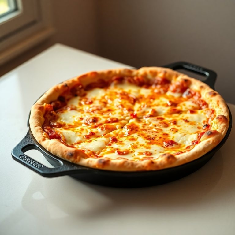 crispy cast iron skillet pizza