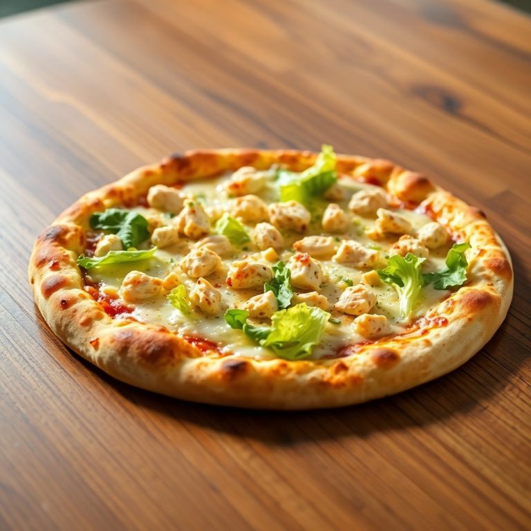 Chicken Caesar Salad Pizza