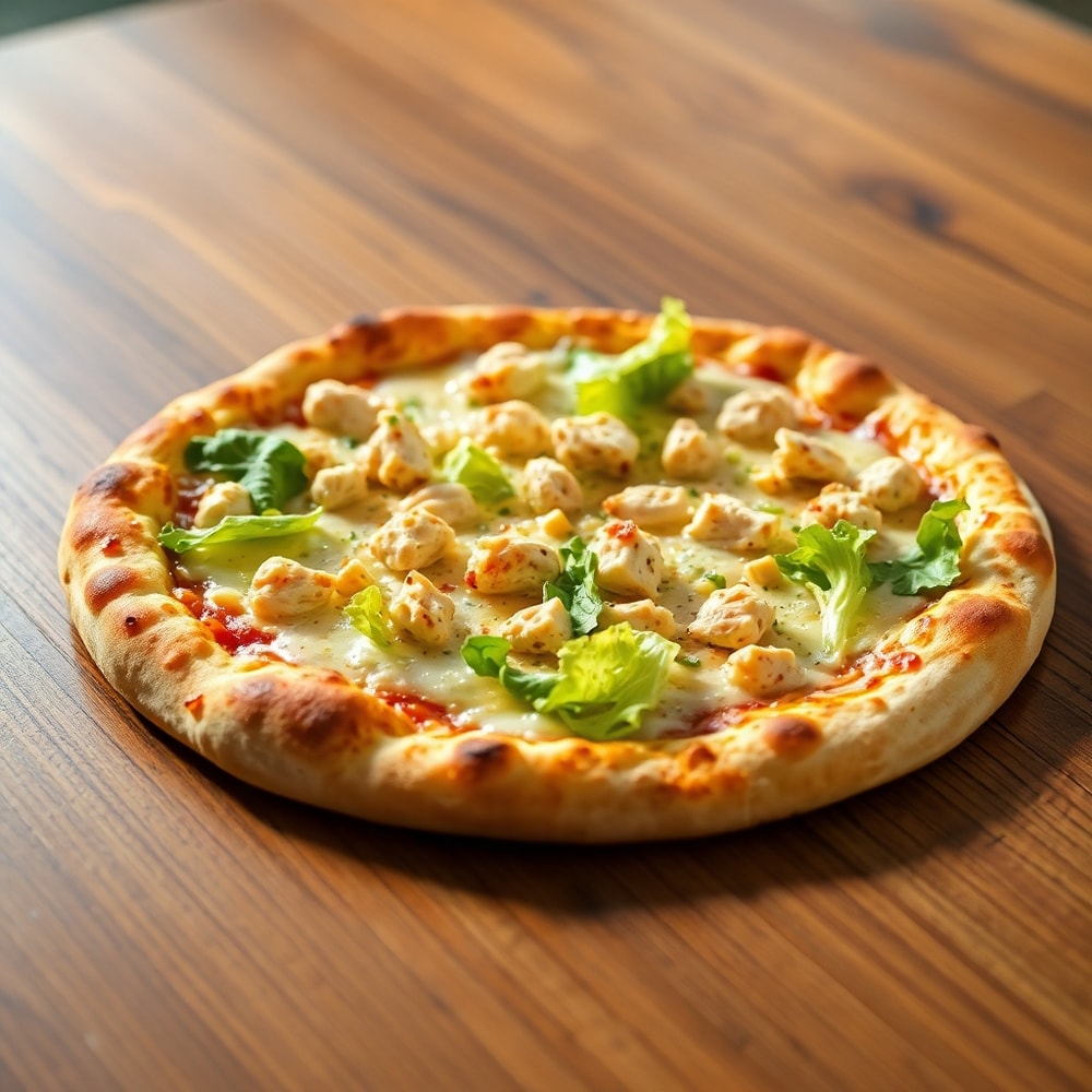 Chicken Caesar Salad Pizza