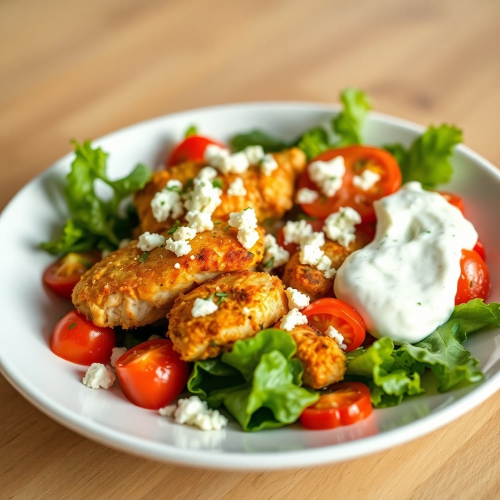 Greek Chicken Bowl with Feta and Tomatoes