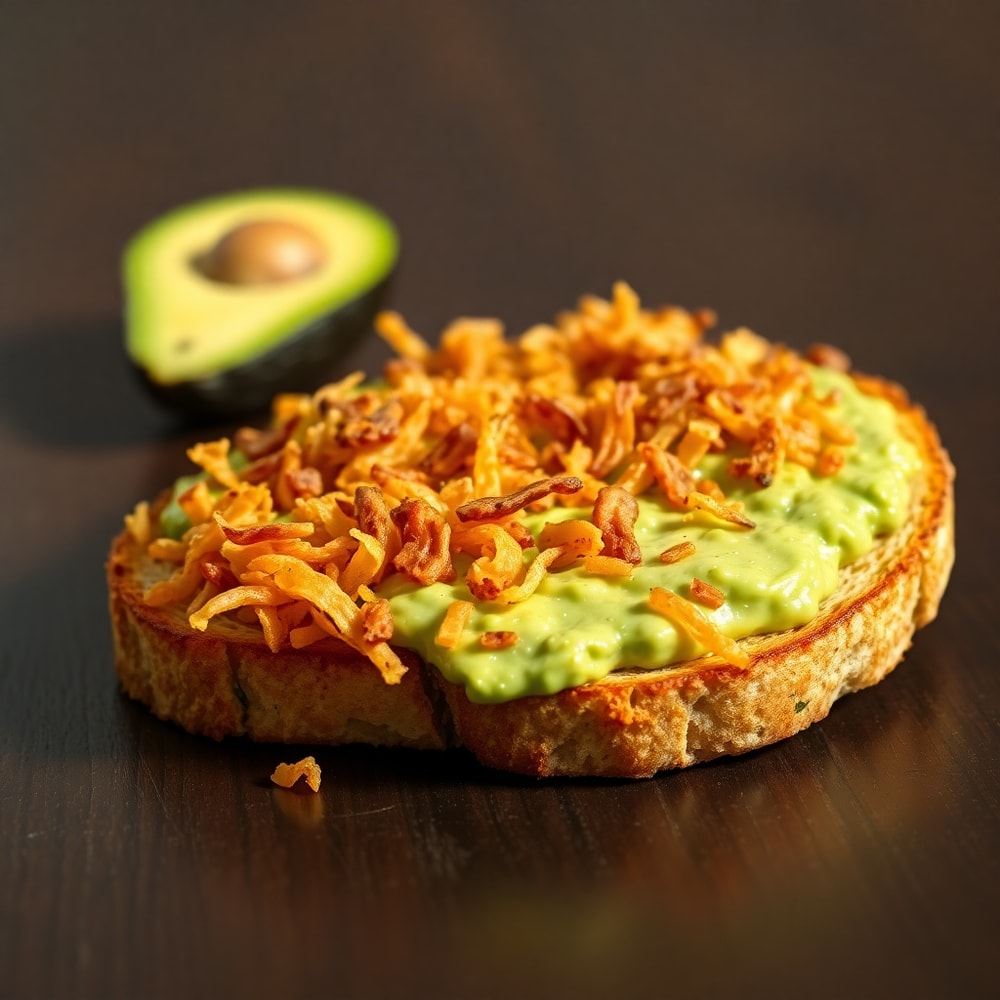 hash brown avocado toast