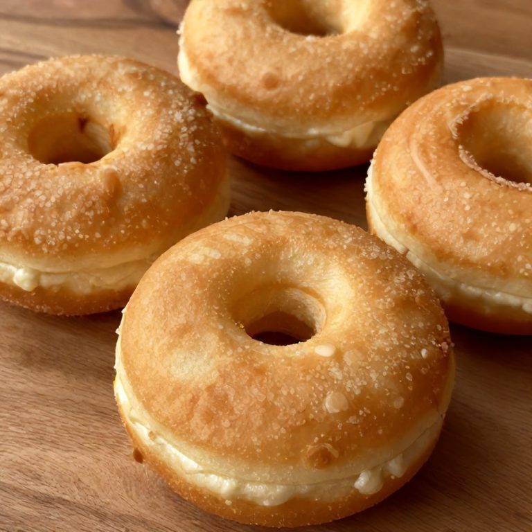 Italian cream-filled donuts