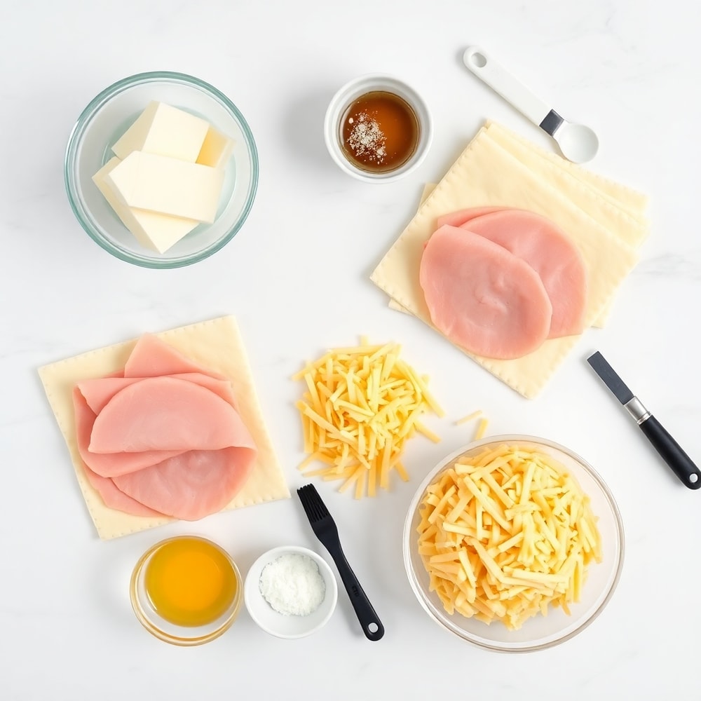 Ham and Cheese Croissants Ingredients