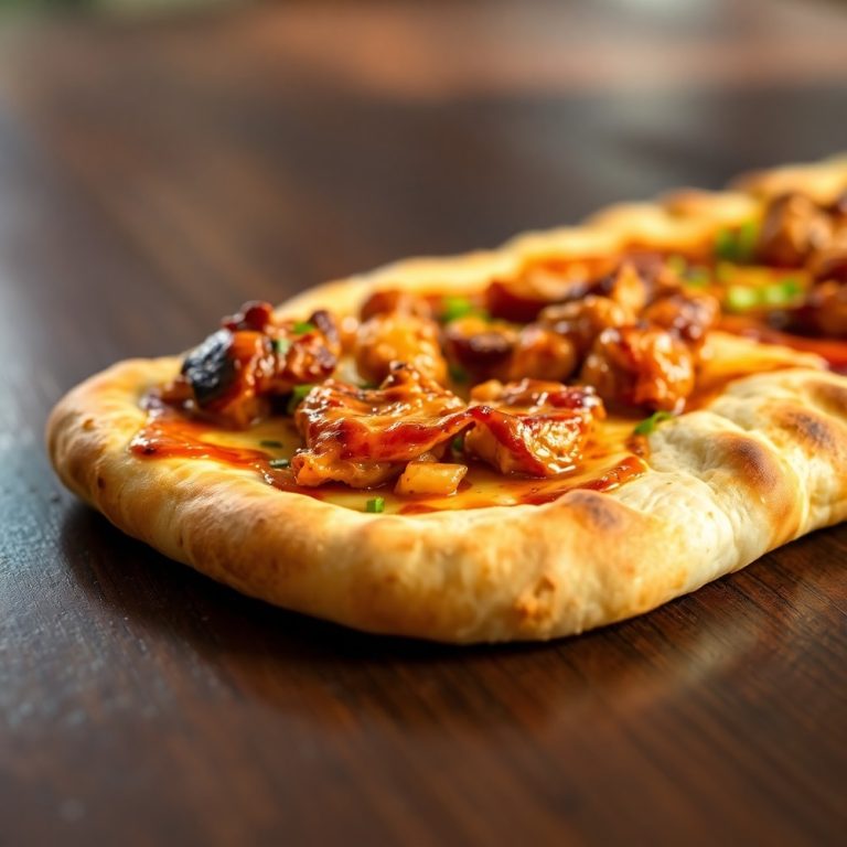 Easy BBQ Chicken Flatbread