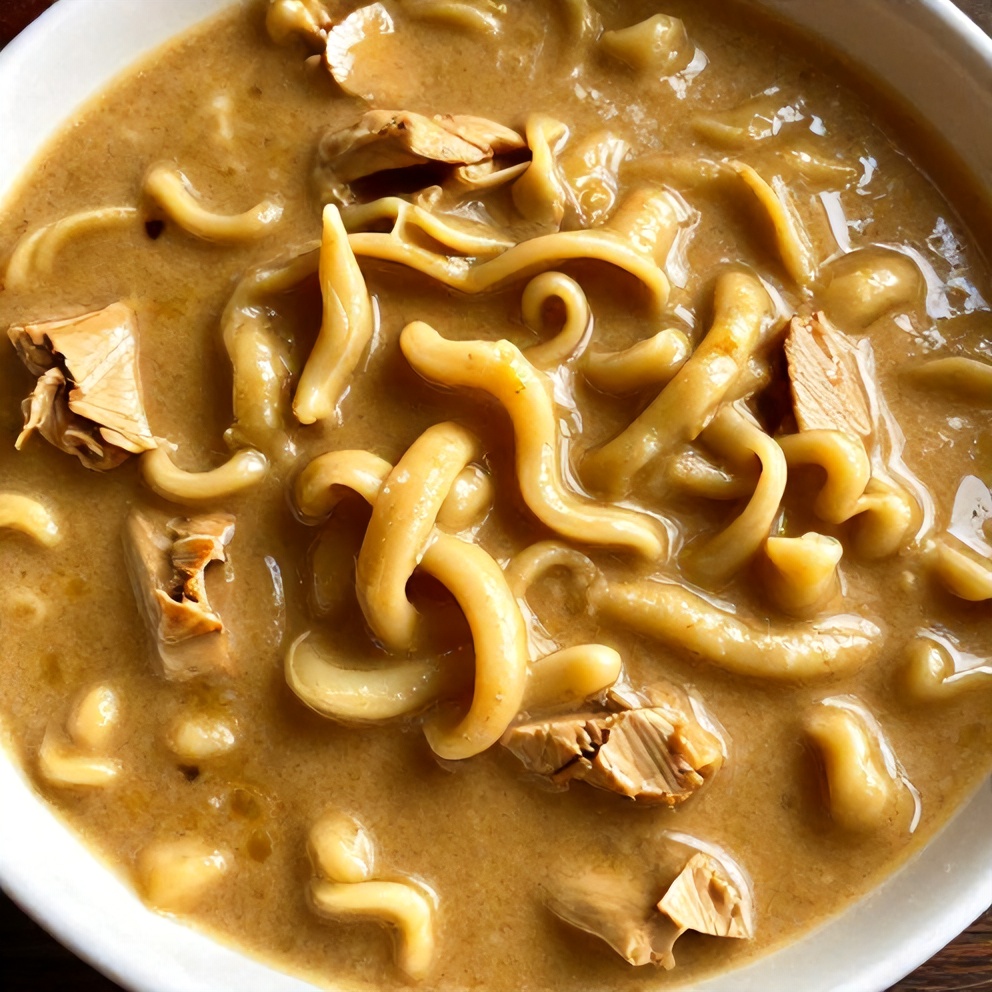 Easy BBQ Chicken Noodle Soup