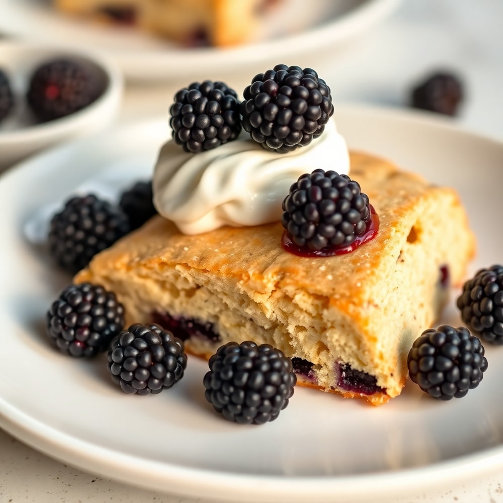 Blackberry Shortbread Wedges