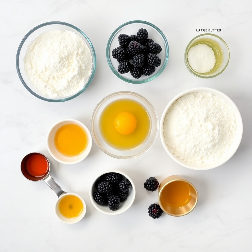 Blackberry Shortbread Ingredients