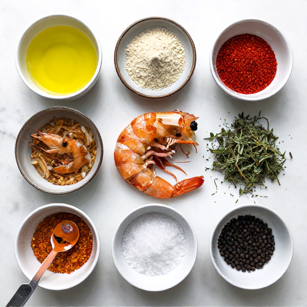Raw ingredients for Easy Blackened Shrimp