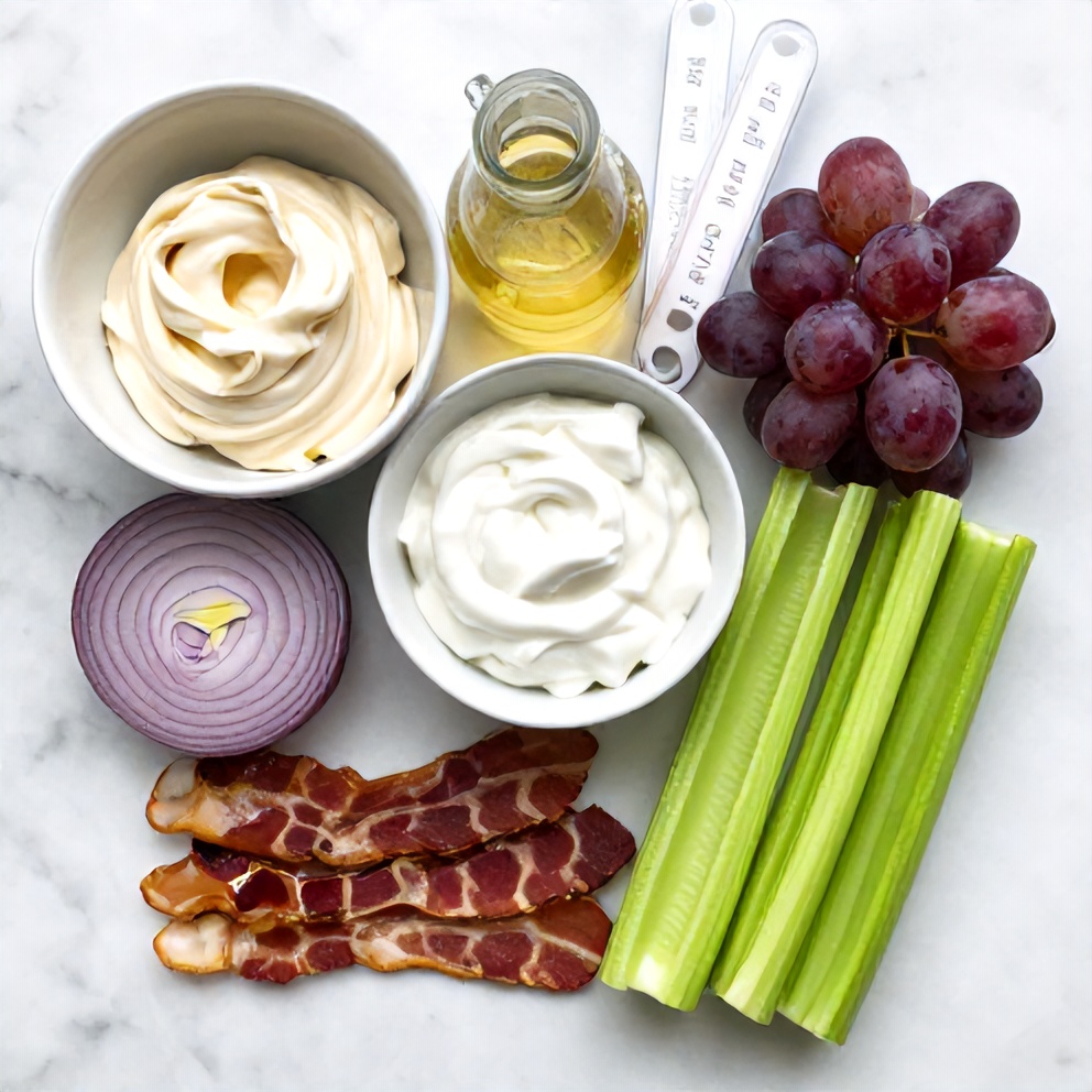 Raw Ingredients for Easy Chicken Salad
