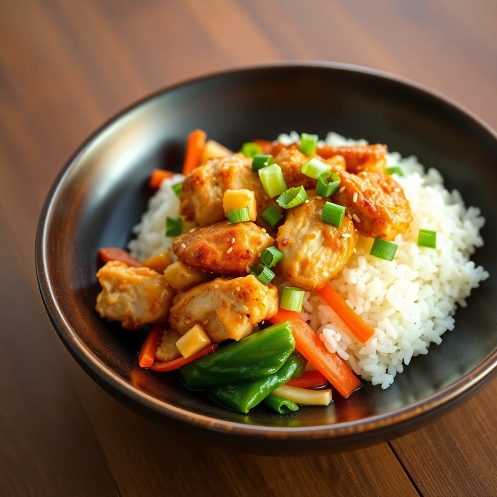 Easy Coconut Chicken Rice Bowl Final