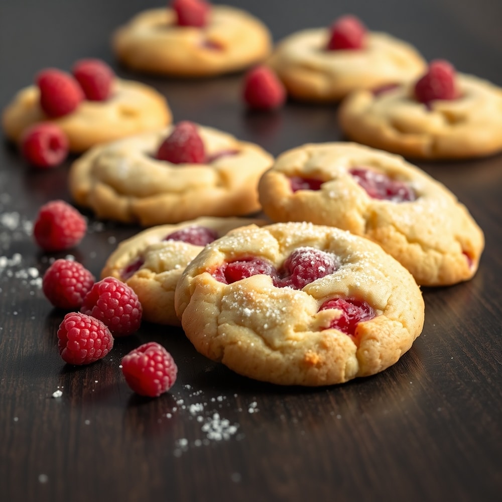 raspberry lemon cookies