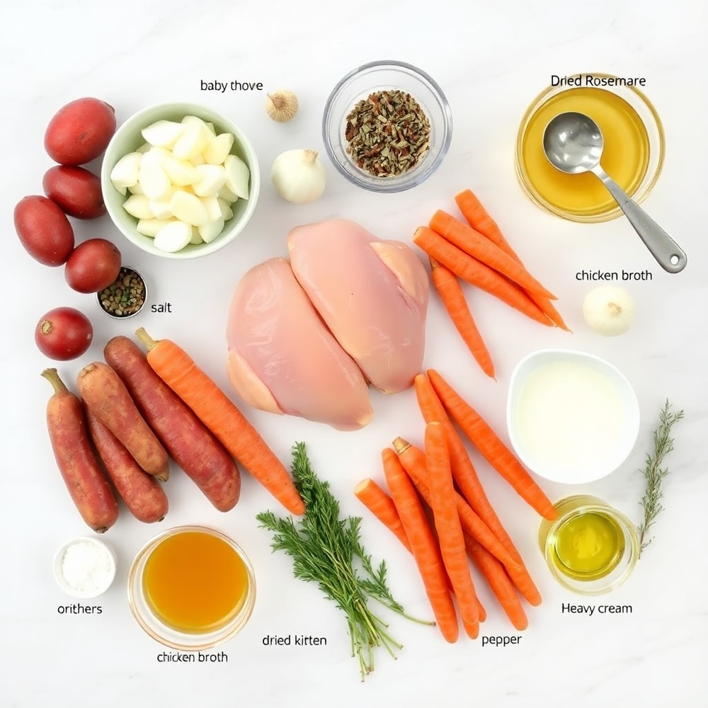 Crockpot Garlic Herb Chicken Ingredients