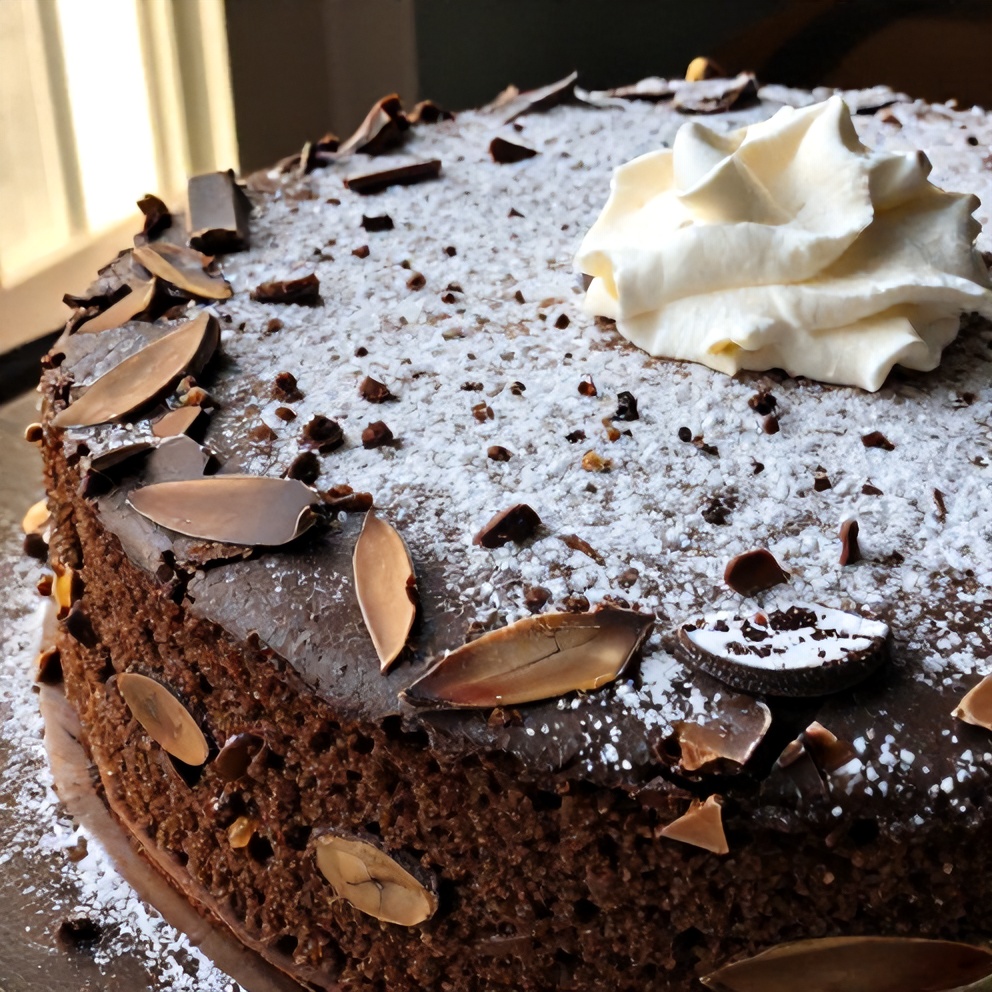 Easy Flourless Chocolate Almond Cake