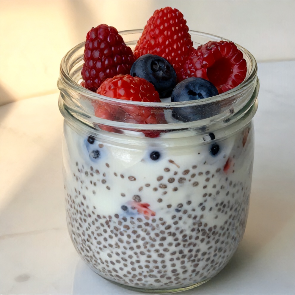 Easy Greek Yogurt Chia Pudding