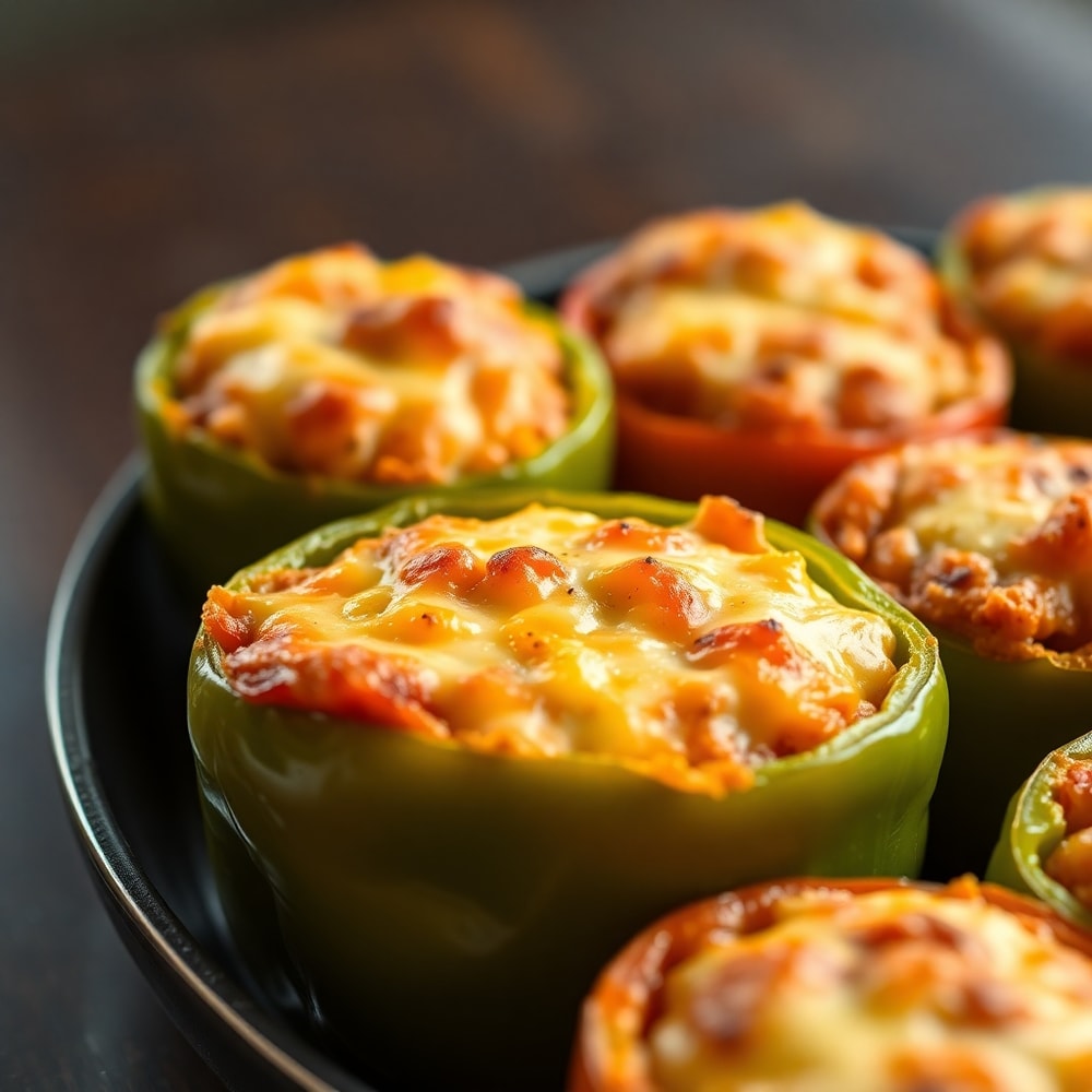 Easy High-Protein Stuffed Bell Peppers