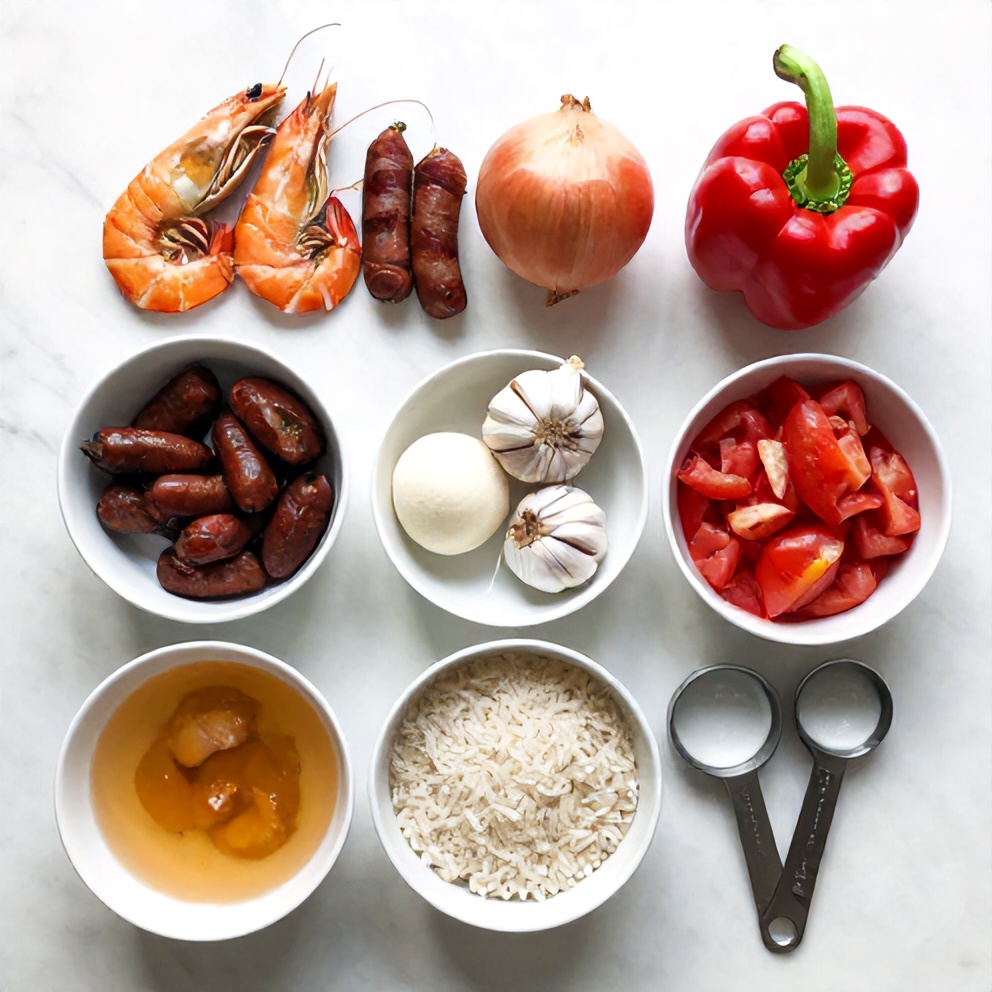 Raw Ingredients for One Pot Jambalaya