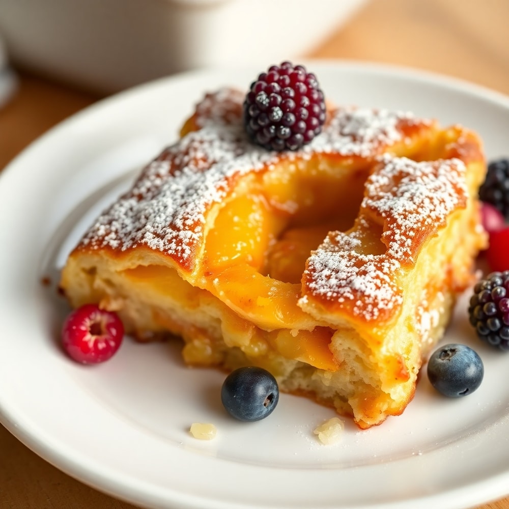 Easy Peach Cobbler French Toast Bake Final