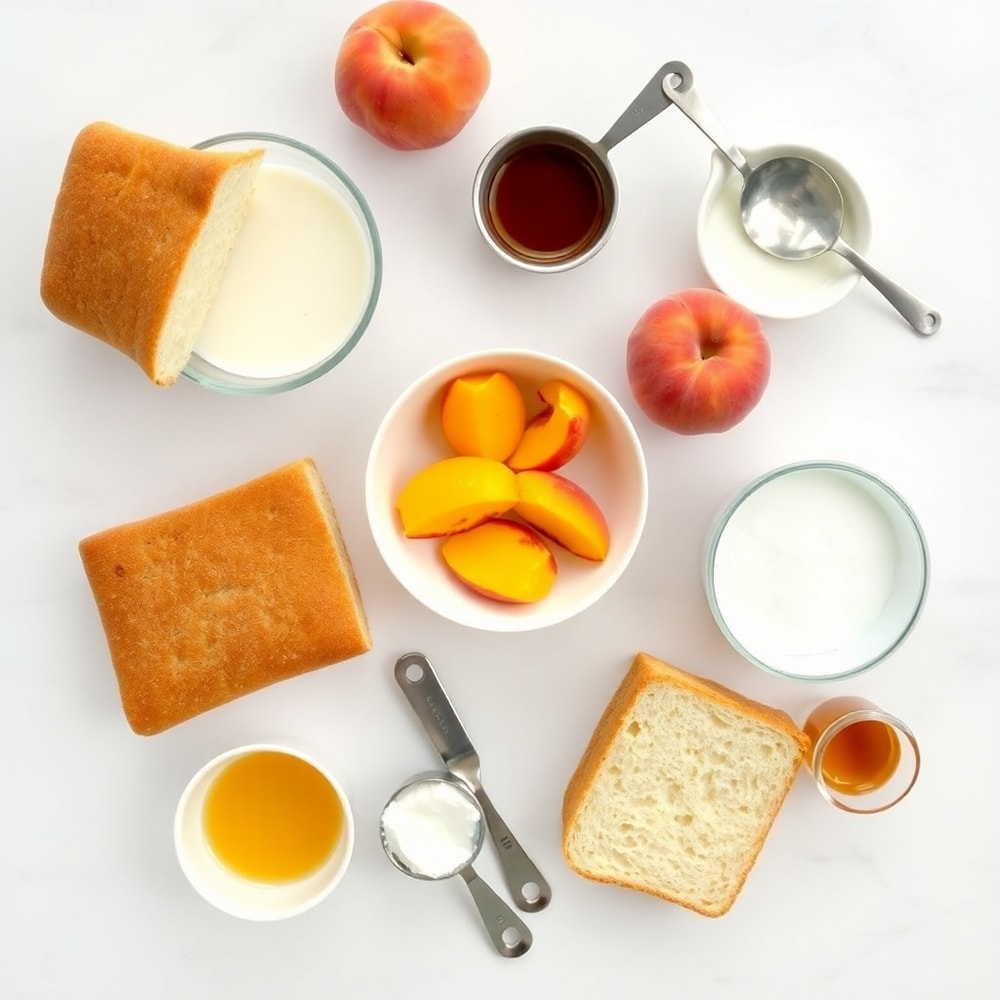 Easy Peach Cobbler French Toast Bake Ingredients