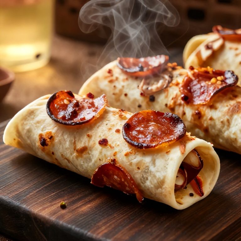 Easy Pepperoni Pizza Wraps