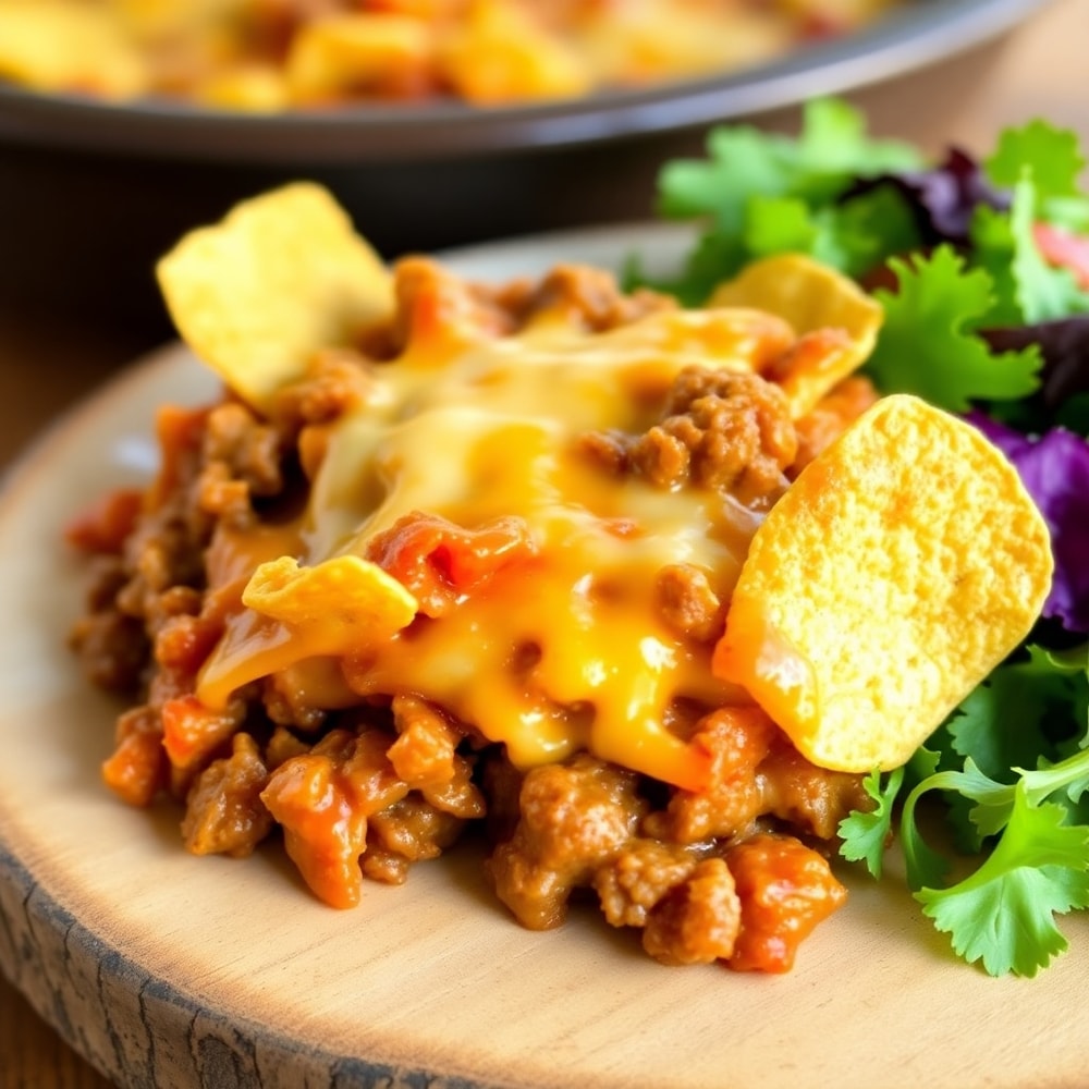 Easy Slow Cooker Taco Casserole