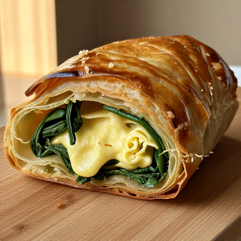 Easy Spinach and Ricotta Puff Pastry Rolls