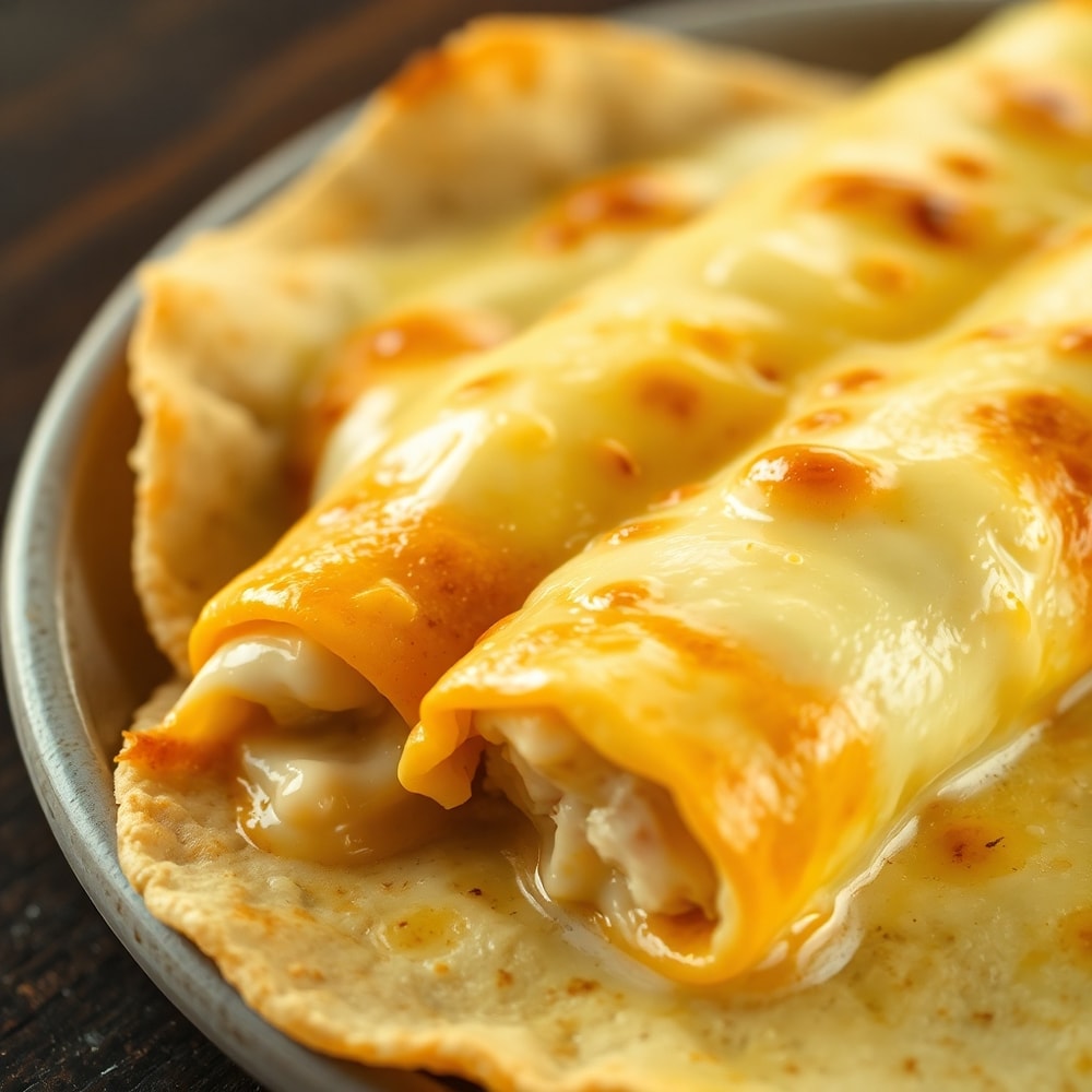 Easy White Chicken Enchiladas