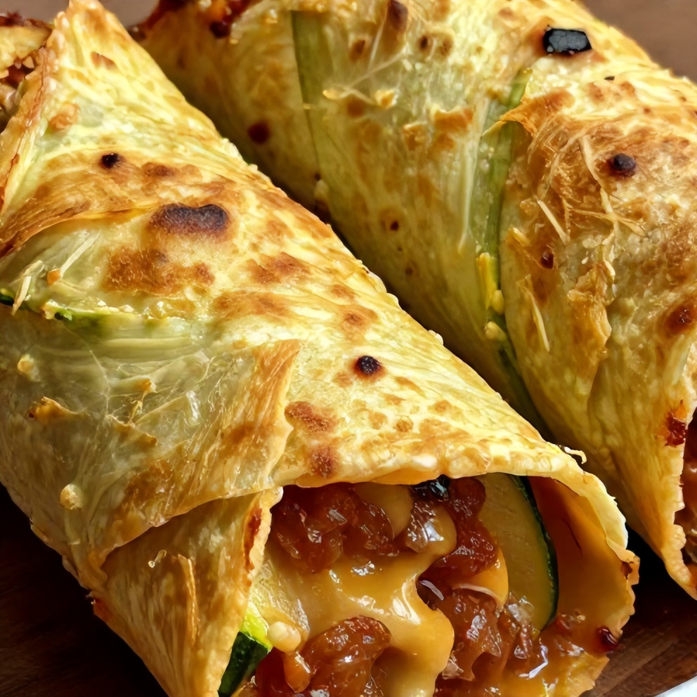 Easy Zucchini Enchilada Roll Ups