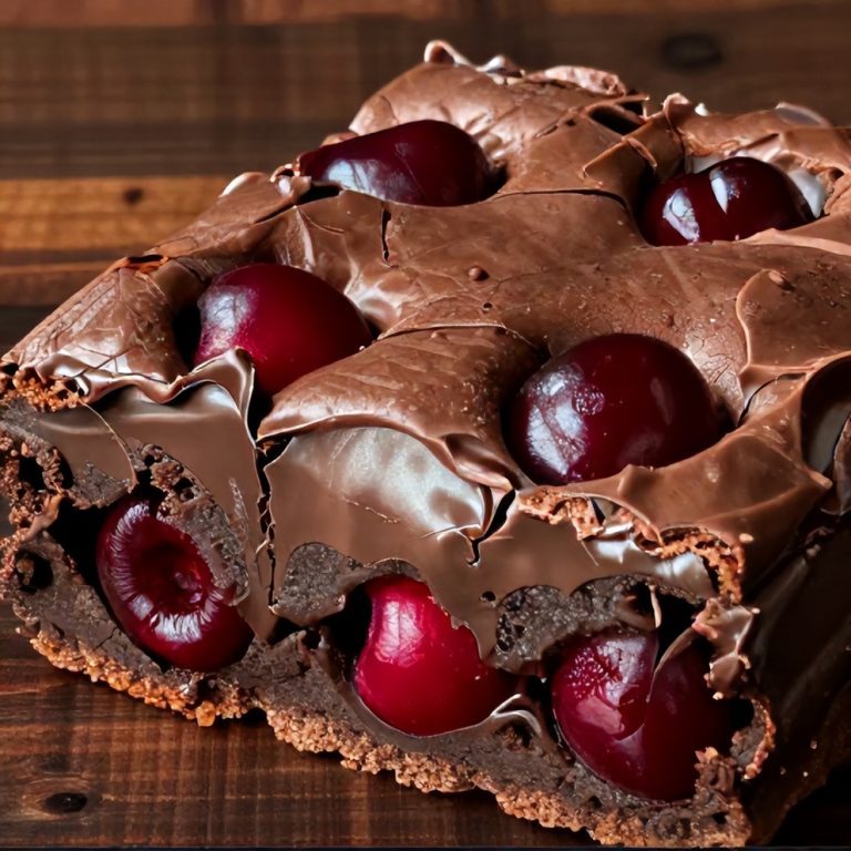 Fudgy Cherry Chocolate Brownies