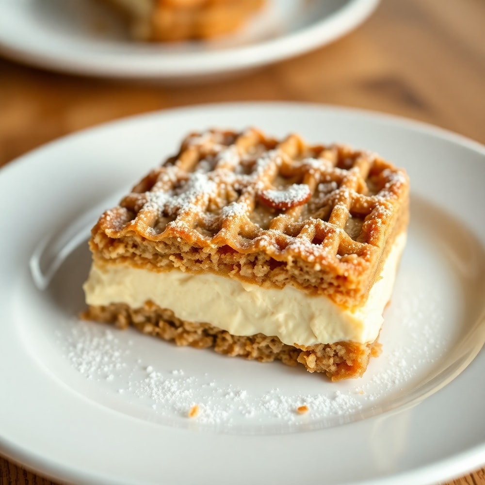 Homemade oatmeal cream pie on a plate