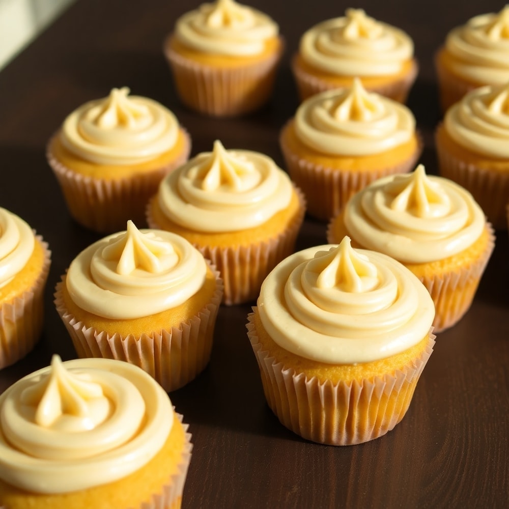 Honey Peach Cream Cheese Cupcakes