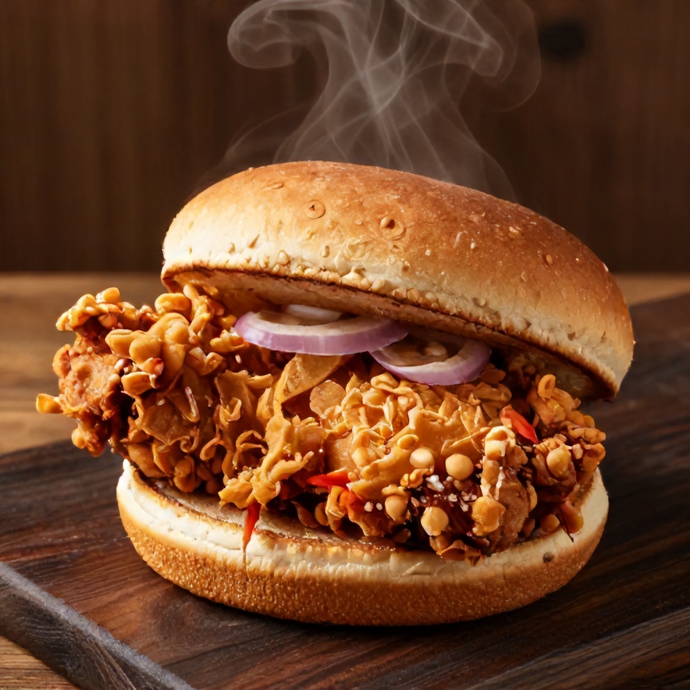 Korean Fire Chicken Sandwiches