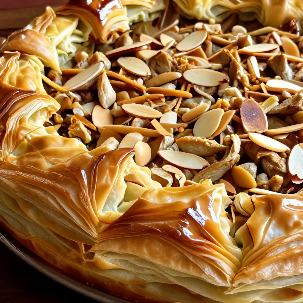Moroccan Chicken Bastilla Pie