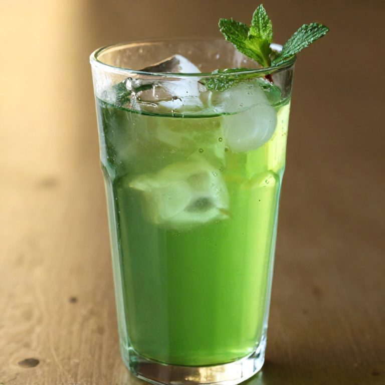 Moroccan mint iced green tea