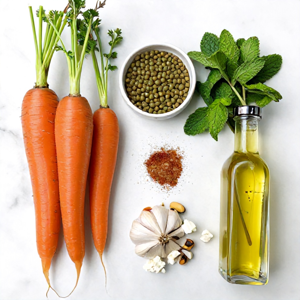Moroccan Roasted Carrot Lentil Salad Ingredients