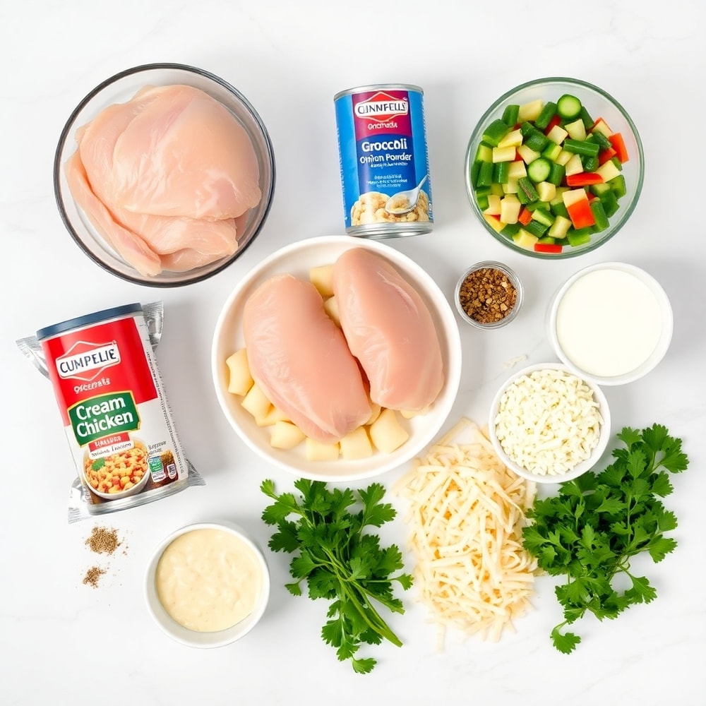 One Pot Gnocchi Chicken Pot Pie Ingredients