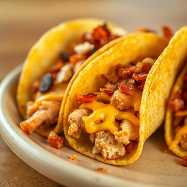 oven-baked chicken bacon ranch tacos