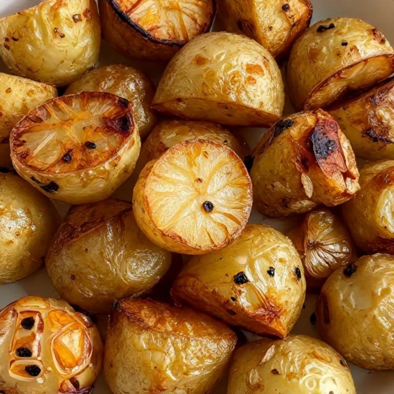 oven-roasted potatoes and onions