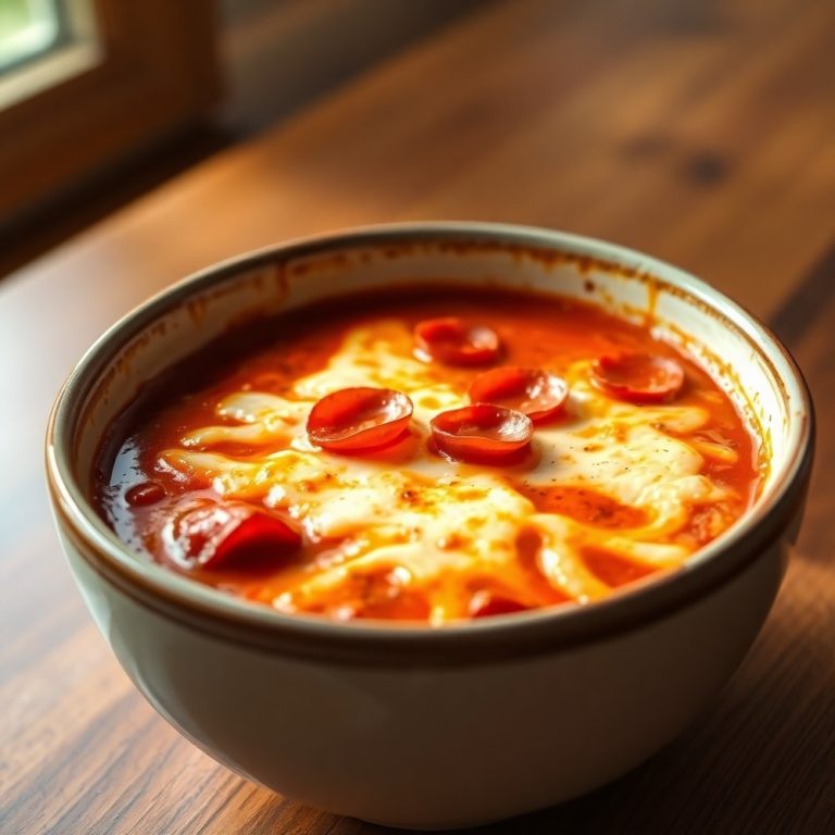 Paleo Pizza Soup