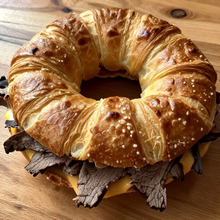 Philly Cheesesteak Crescent Ring