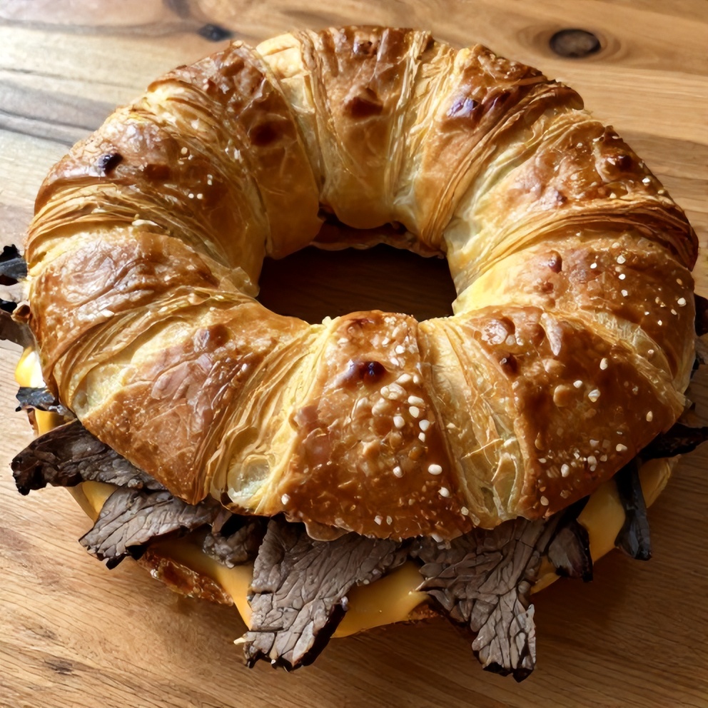 Philly Cheesesteak Crescent Ring