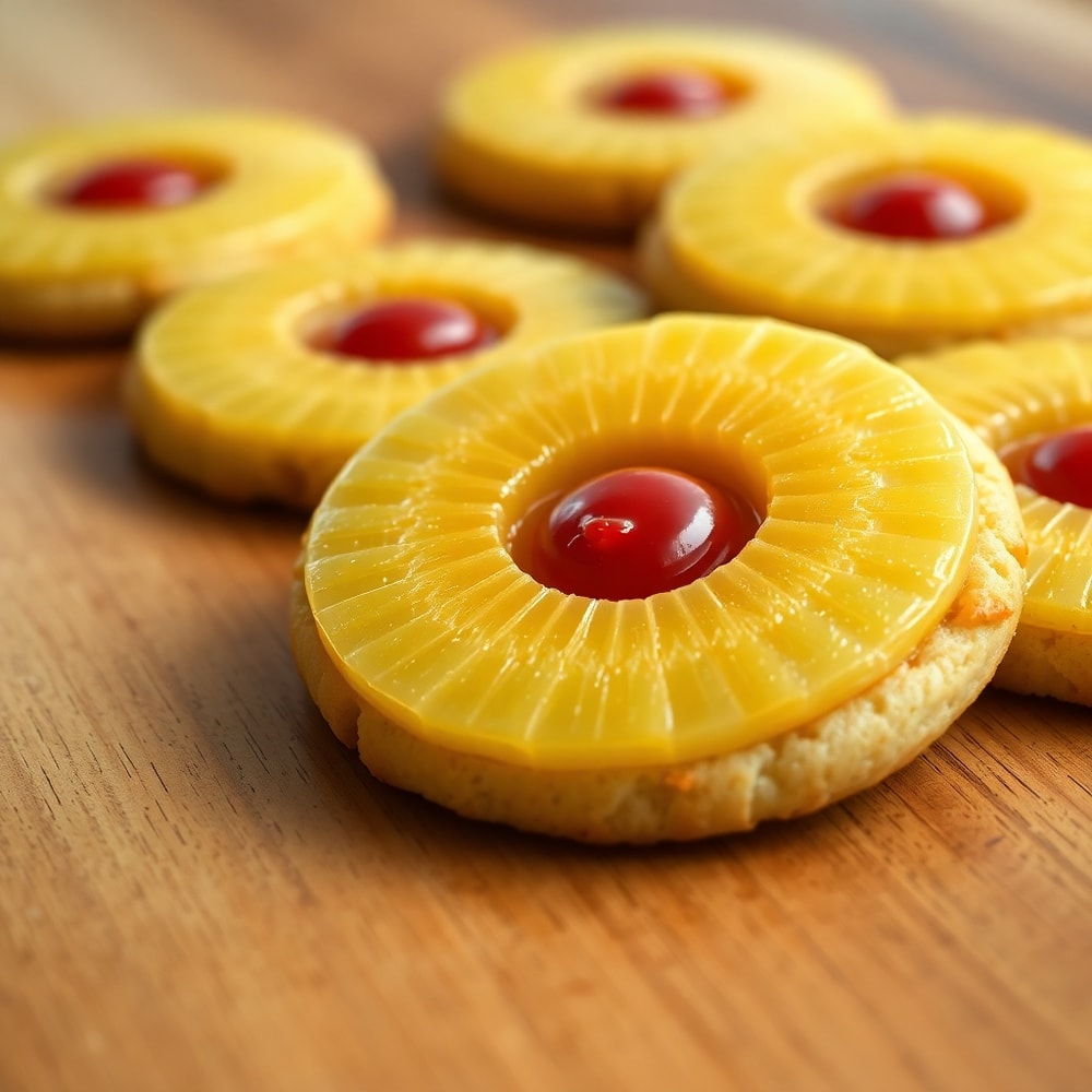 Pineapple Upside Down Sugar Cookies