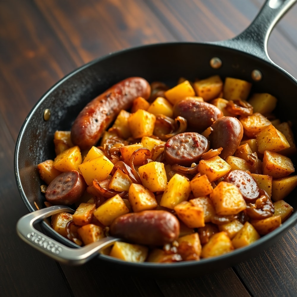 Polish Sausage Potato Skillet