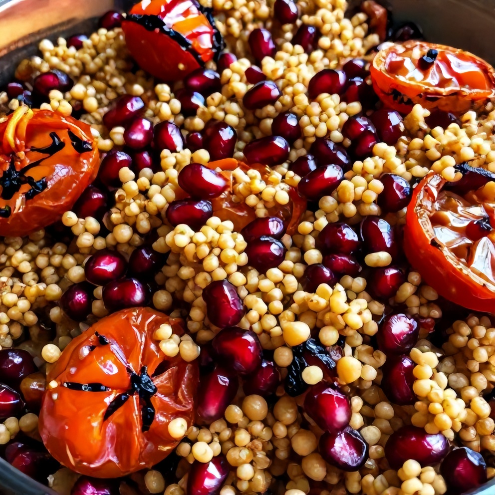 pomegranate bulgur salad