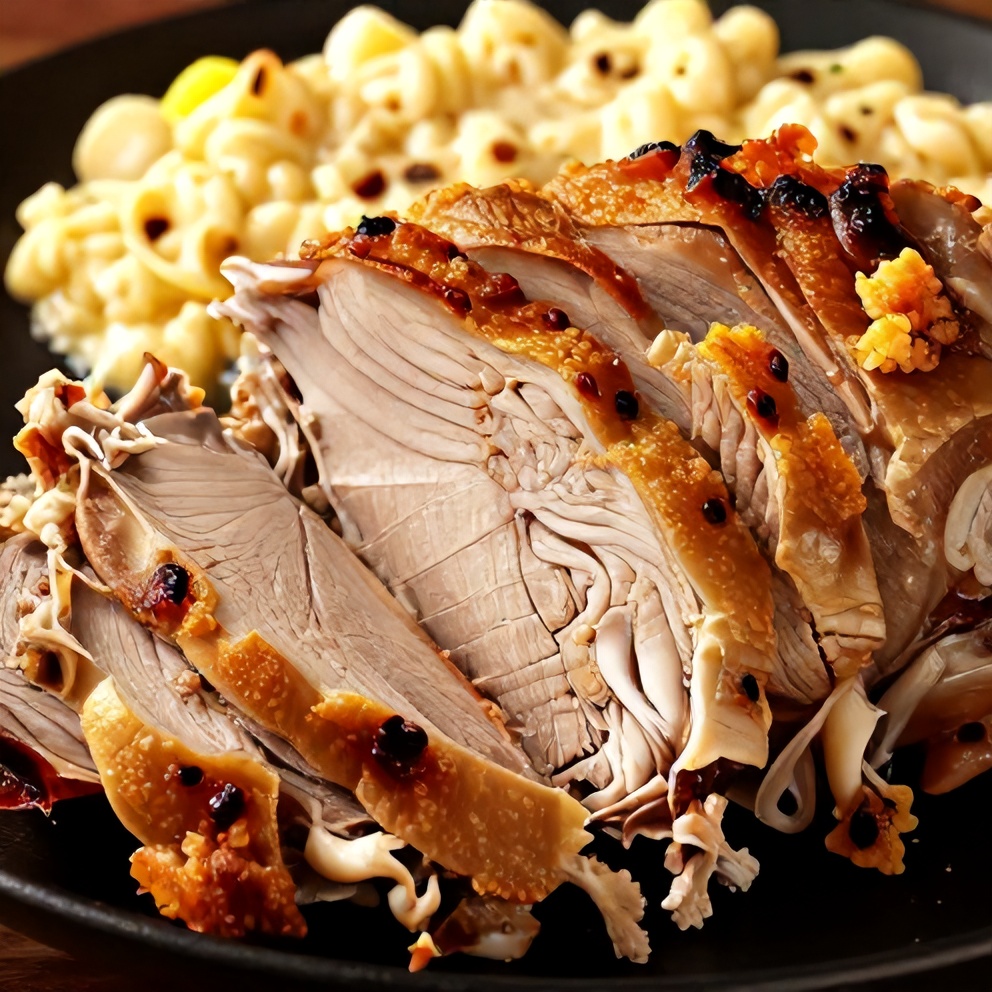 Slow Roasted Lamb Shoulder with Lemon Orzo
