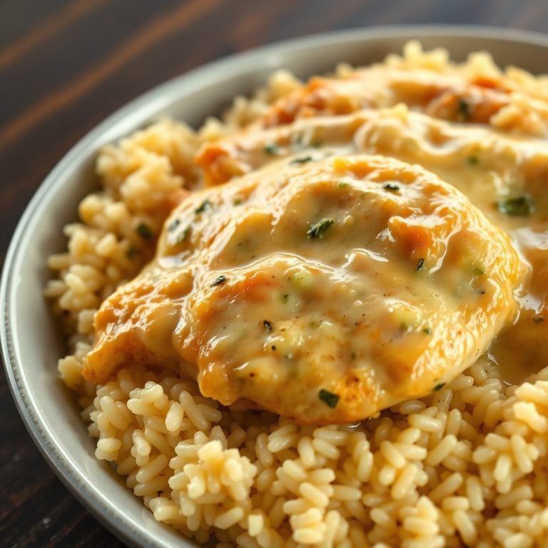 Smothered Chicken and Rice