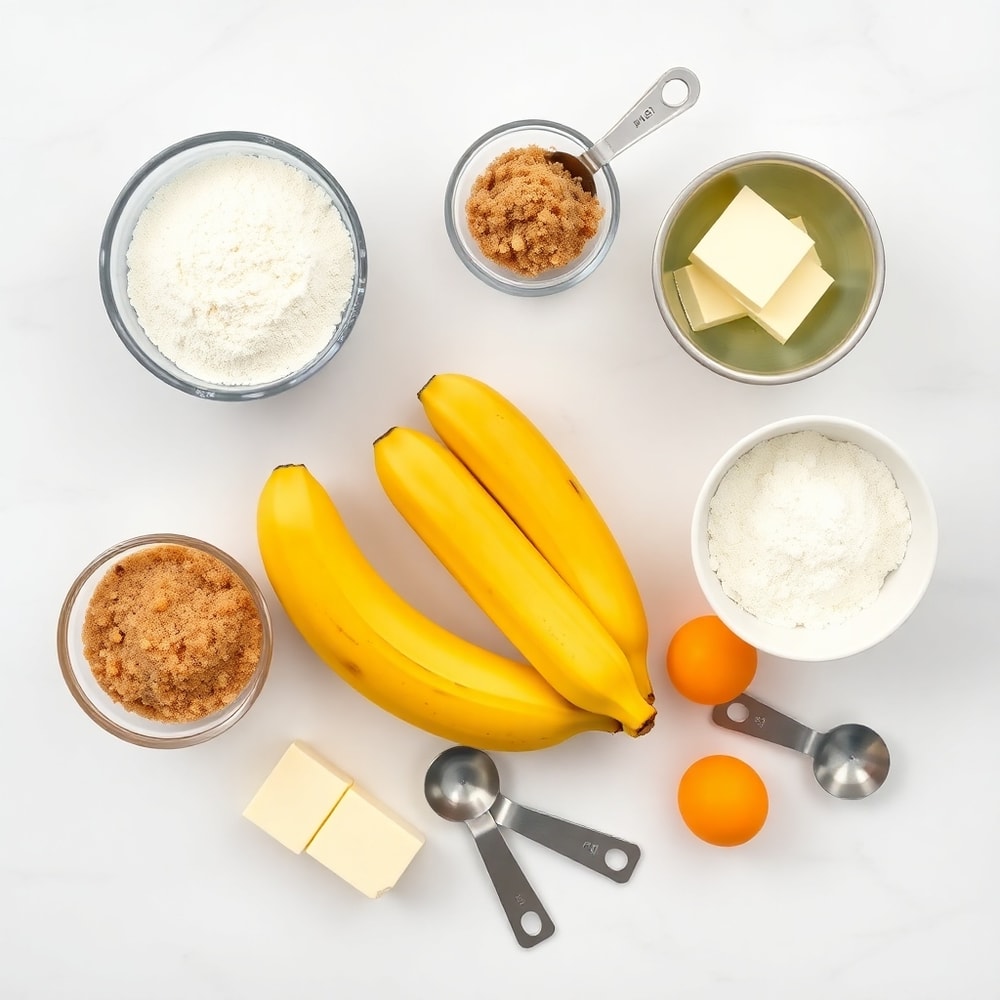 Raw ingredients for Banana Bread Cookies