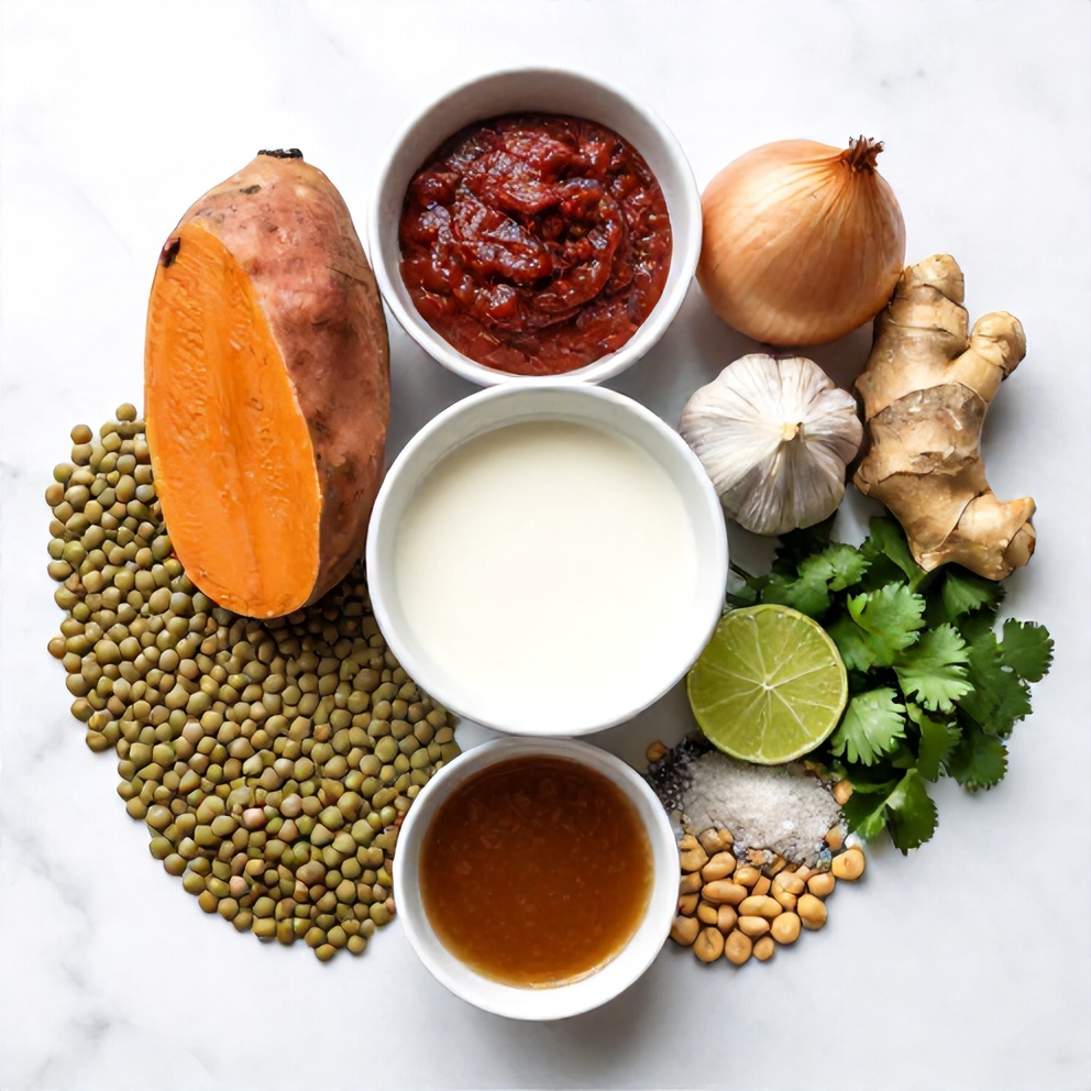 Thai Red Curry Lentil Soup Ingredients