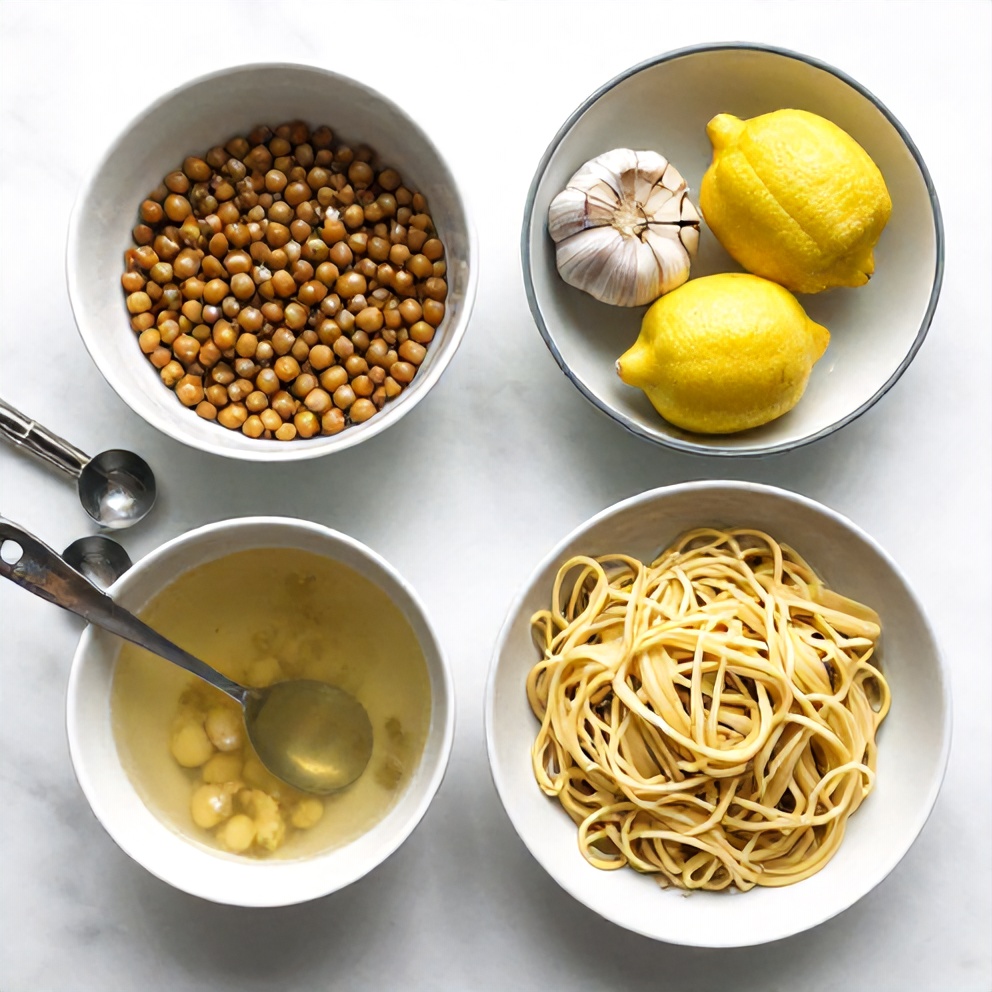 Lemon White Bean Pasta Ingredients